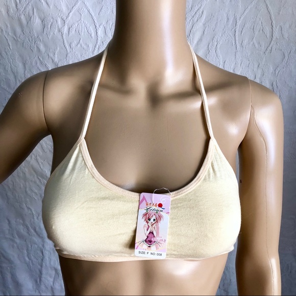 Litsun Other - Tan Halter Bralette